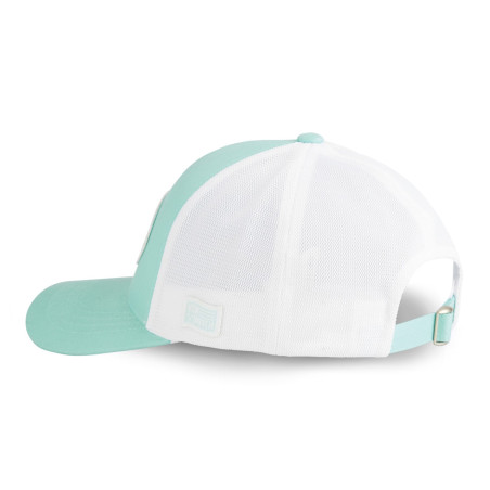 Casquette-Von-Dutch-Turquoise-Filet-Trucker-Blanc-Boucle-LOF-ref-VD-LOFB27