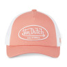 Casquette-Von-Dutch-Rose-Poudré-Filet-Trucker-Blanc-Boucle-LOF-ref-VD-LOF-B25