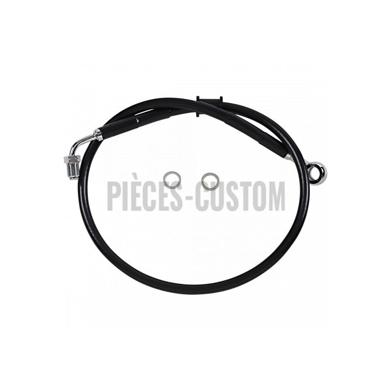 Kit-durite-frein-Avant-Noir-68-cm-Softail-FLHC-FXBB-FXLR-2018-2023-ABS-ref-17415794