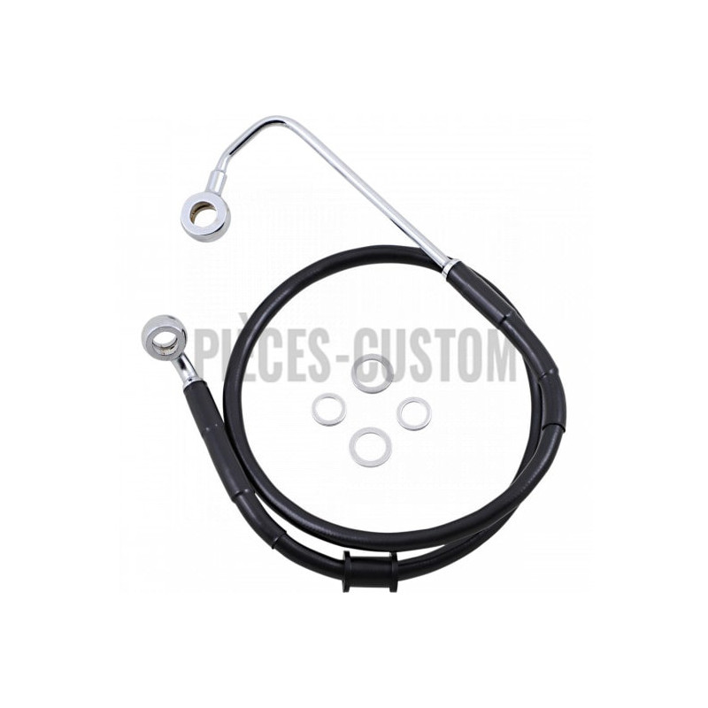 Kit-durite-frein-Avant-Noir-78-cm-Softail-FXSB-FLSTF-FLSS-2015-à-2017-ref-17415782