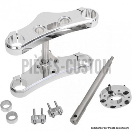 Kit-conversion-Té-fourche-5-degrés-chromé-pour-FXD-de-2008-à-2017-ref-04080269