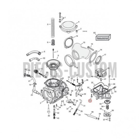 Kit-de-visserie-complet-pour-carburateur-Keihin-CV-Big-Twin-et-Sportster-XL-1988-à-2006-ref-503229