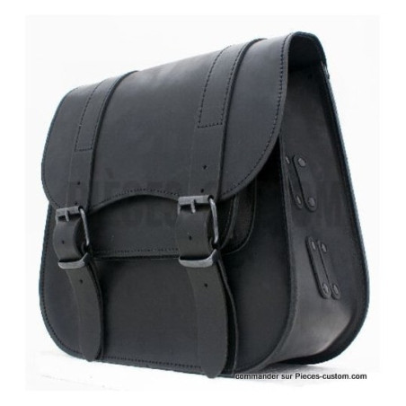 Sacoche-solo-latérale-Cuir-Noir-Ledrie-18-Litres-ref-LZAD2-1084
