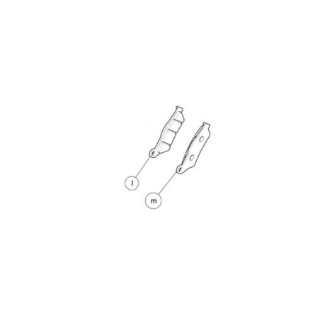 Jeu-de-plaquettes-de-frein-Avant-pour-Météor-Classic-Bullet-HNTR-350-ref-KAB00082B