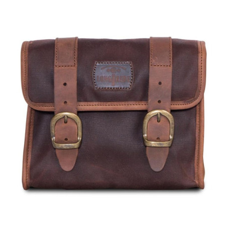 Sacoche-Longride-Mini-en-coton-ciré-Marron-ref-986006
