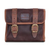 Sacoche-Longride-Mini-en-coton-ciré-Marron-ref-986006