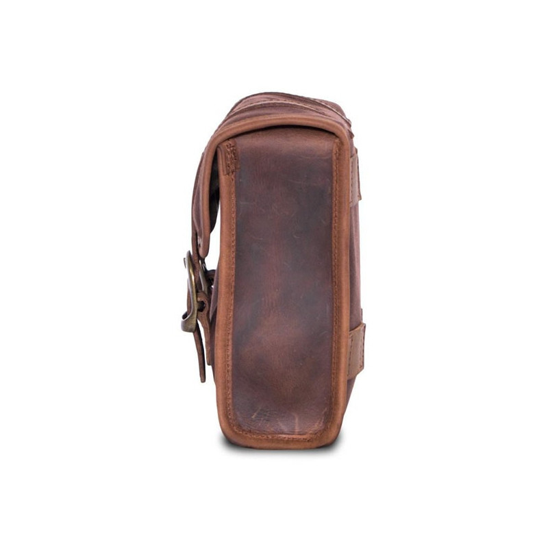 Sacoche-Longride-Mini-coton-ciré-couleur-Marron-ref-986006