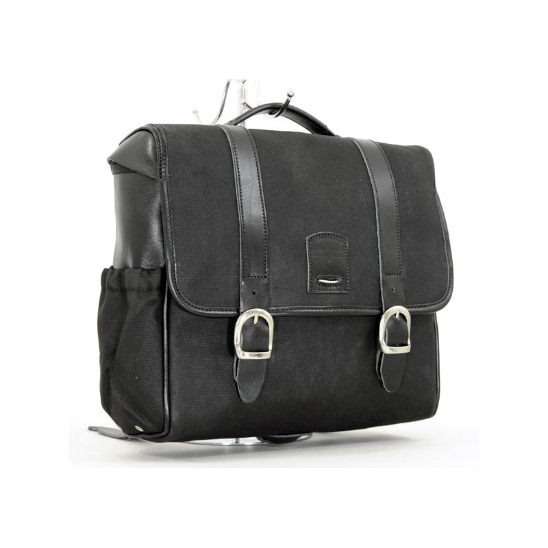 Sacoche-Classic-coton-ciré-finition-Noir-par-Longride-ref-588743
