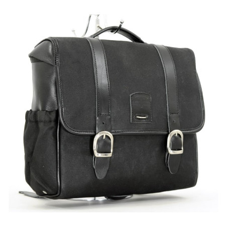 Sacoche-Classic-coton-ciré-finition-Noir-par-Longride-ref-588743