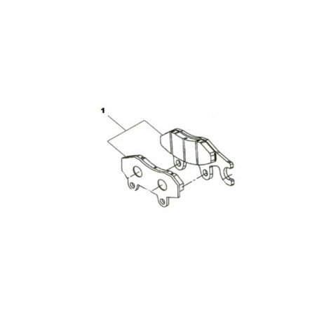 Plaquettes-de-frein-Avant-Brembo-Royal-Enfield-pour-Continental-535-ref-585925A