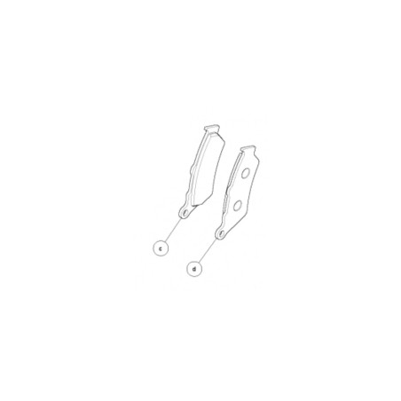 Plaquettes-de-frein-AVANT-pour-Interceptor-et-Continental-GT-650-ref-RAB00082A