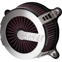 Filtre-à-air-VO2-Cage-Fighter-brossé-Vance-Hines-Touring-Softail-2017-2024-ref-10102190