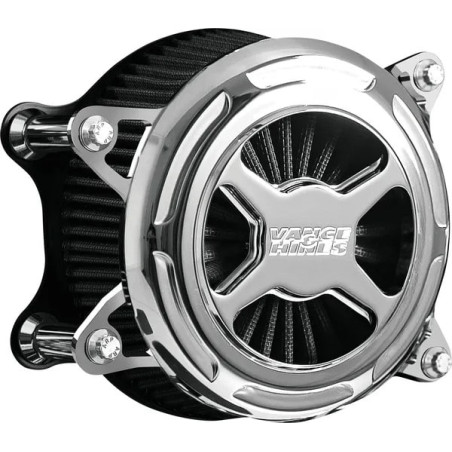 Filtre-à-air-VO2-X-Chromé-Vance-Hines-pour-Harley-de-2008-à-2017-ref-10102931