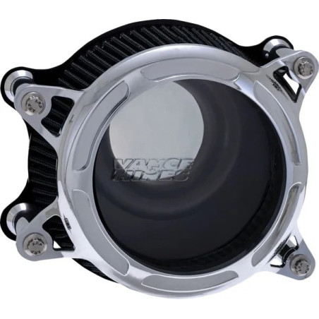 Filtre-air-VO2-Insight-chromé-Vance-Hines-pour-Touring-et-Softail-2017-2024-ref-10103111