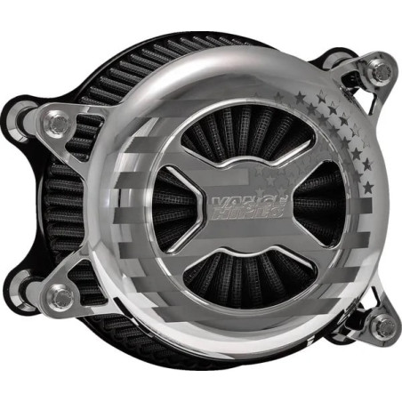 Filtre-air-VO2-America-chromé-Touring-et-Softail-de-2017-à-2024-ref-10102994