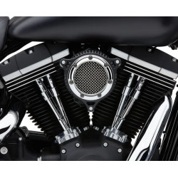 Filtre-à-air-Cobra-RPT-Chrome-Noir-pour-Sportster-XL-de-2004-à-2022-ref-10103034
