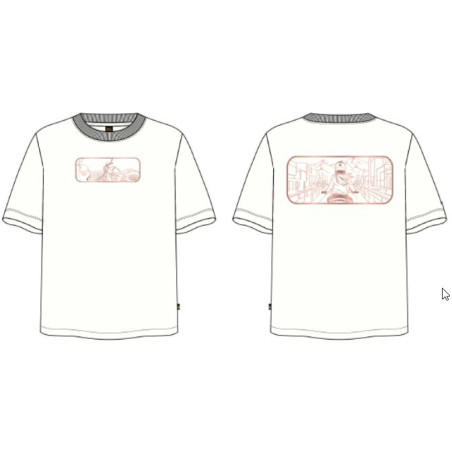 T-shirt-Royal-Enfield-Ride-the-Vibe-blanc-pour-femme-ref-RLATSA251058
