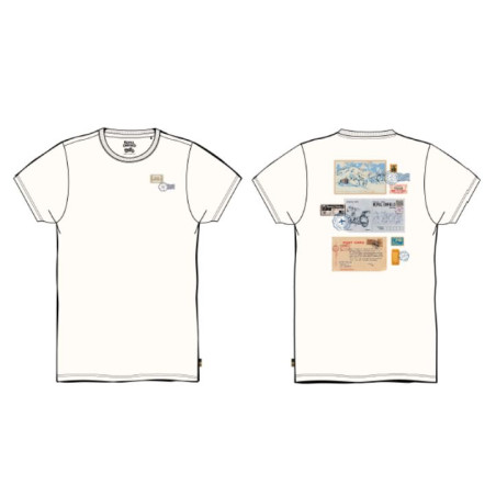 T-Shirt-Cartes-Postales-Royal-Enfield-Blanc-ref-RLATSA242670
