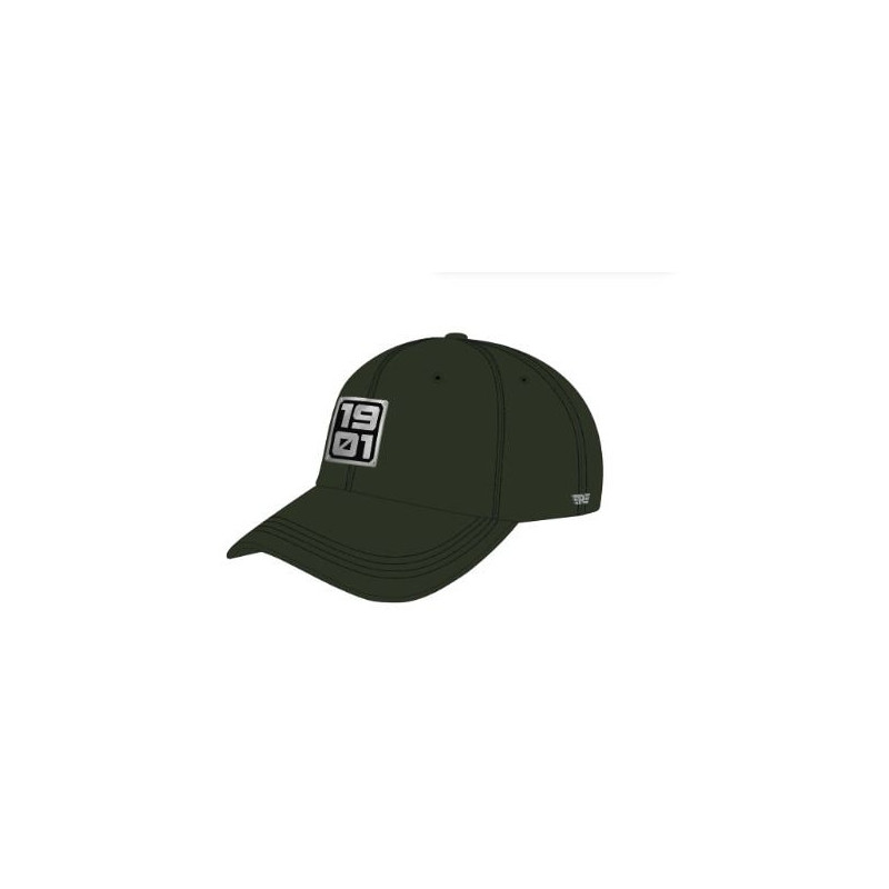 Casquette-Royal-Enfield-Verte-Foncée-avec-badge-1901-ref-RLCCAO240025