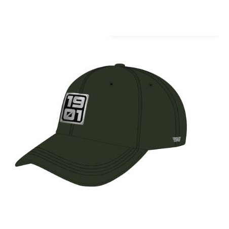 Casquette-Royal-Enfield-Verte-Foncée-avec-badge-1901-ref-RLCCAO240025