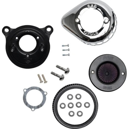 Filtre-à-air-S-S-Stealth-Air-Stinger-Chromé-Twin-Cam-de-2001-à-2017-ref-10102965