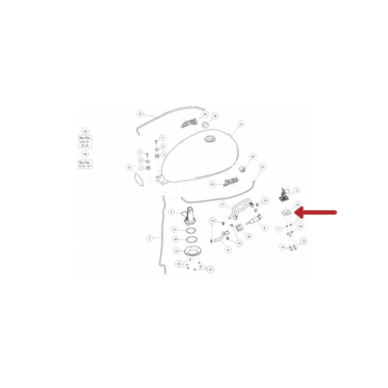 Joint-jauge-essence-Royal-Enfield-Continental-Interceptor-650-ref-585456A