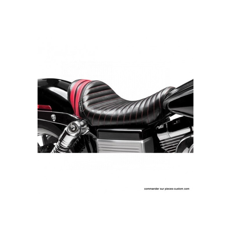 Selle-Stubs-Spoiler-rayures-rouges-pour-Dyna-de-2006-à-2017-ref-08030443
