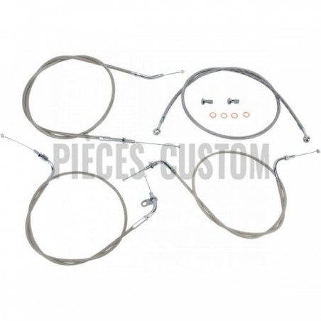 Kit-câbles-guidon-12-14-acier-inox-XVS650-Drag-Star-Classic-1998-à-2015-ref-06500999