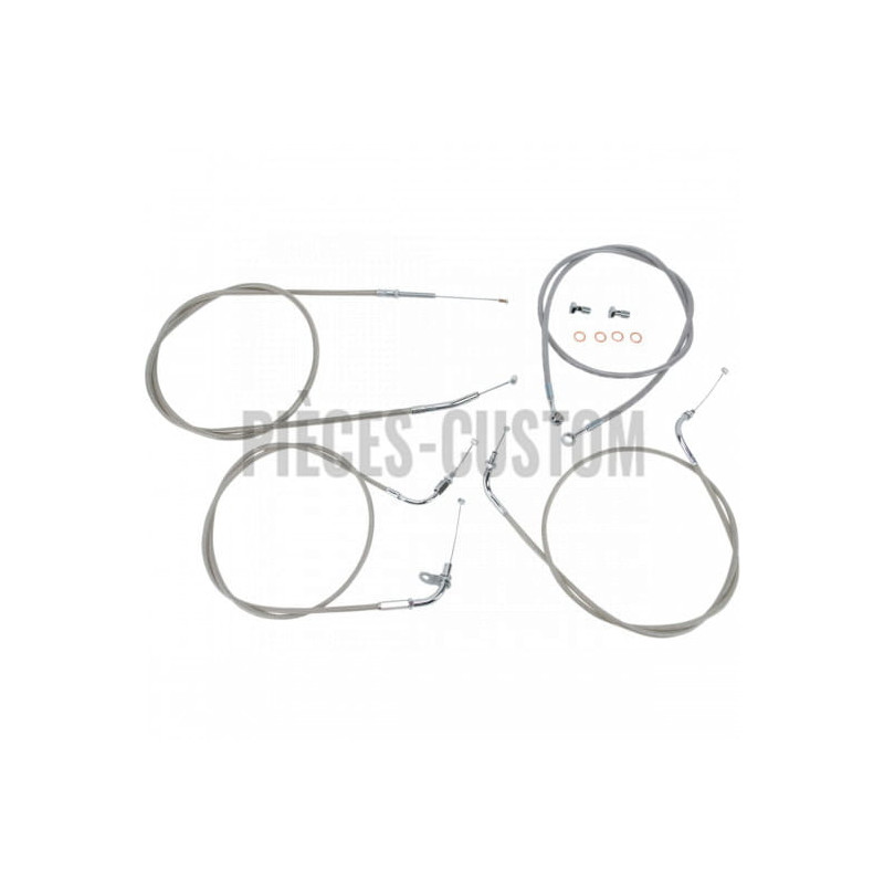 Kit-câbles-guidon-15-17-acier-inox-XVS650-Drag-Star-Classic-1998-à-2015-ref-06501011