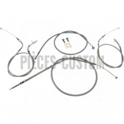 Kit-câbles-guidon-12-14-acier-inox-XVS650-Drag-Star-Custom-1998-à-2015-ref-06500998