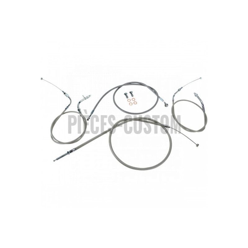 Kit-câbles-guidon-12-14-acier-inox-XVS650-Drag-Star-Custom-1998-à-2015-ref-06500998