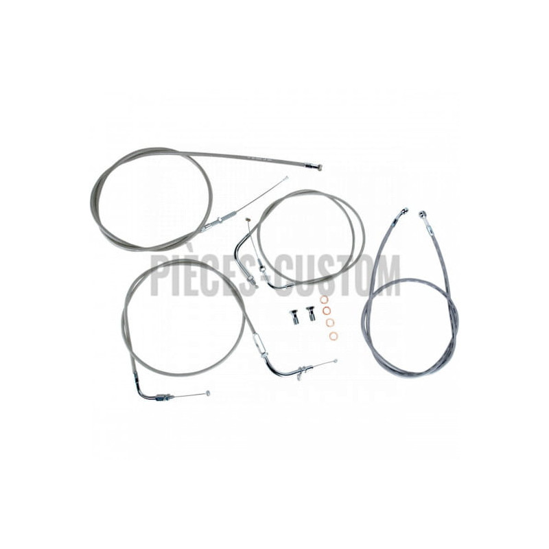Kit-câbles-guidon-15-17-acier-inox-XVS650-Drag-Star-Custom-1998-2015-ref-06501010