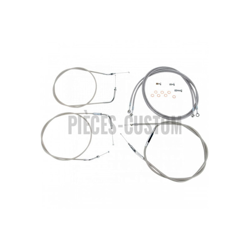 Kit-câbles-Baron-guidon-15-17-Acier-Yamaha-XVS1600A-Dragstar-1999-2003-ref-06501012