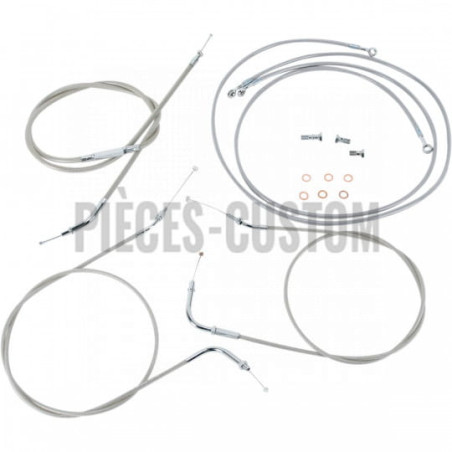 Kit-câbles-Baron-guidon-18-20-Acier-Yamaha-XVS1600A-Dragstar-1999-2003-ref-06501024