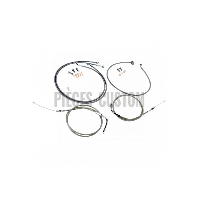 Kit-câbles-guidon-12-14-Acier-inox-XV1900-Roadliner-Stratoliner-2006-2015-ref-06501008
