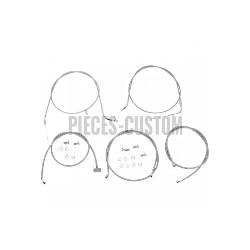 Kit-câbles-guidon-15-17-Acier-inox-XV1900-Roadliner-Stratoliner-2006-à-2015-ref-06501021