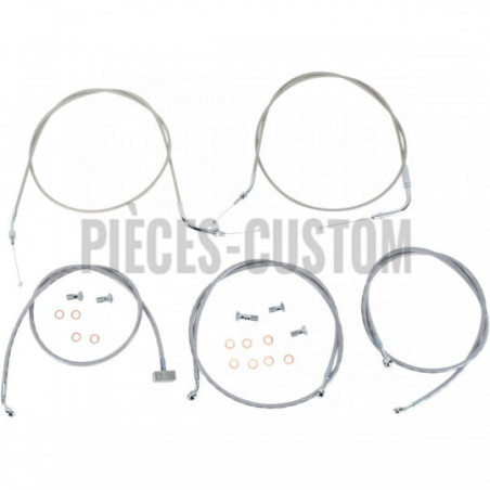 Kit-câbles-guidon-15-17-Acier-inox-XV1900-Roadliner-Stratoliner-2006-à-2015-ref-06501021