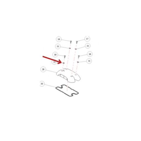 Rondelle-joint-couvre-culasse-Royal-Enfield-Twins-650-ref-575595/A