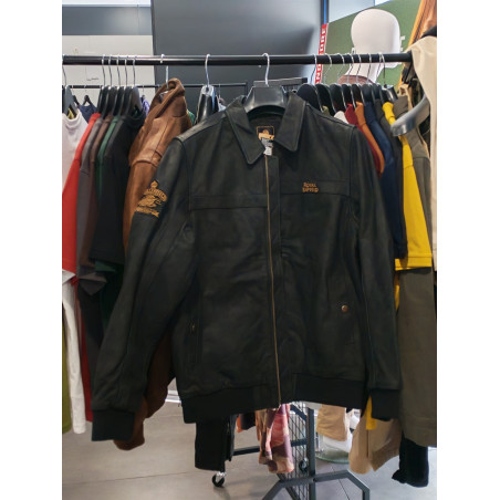 Blouson-Harrington-noir-Royal-Enfield-ref-RLAJKA250922