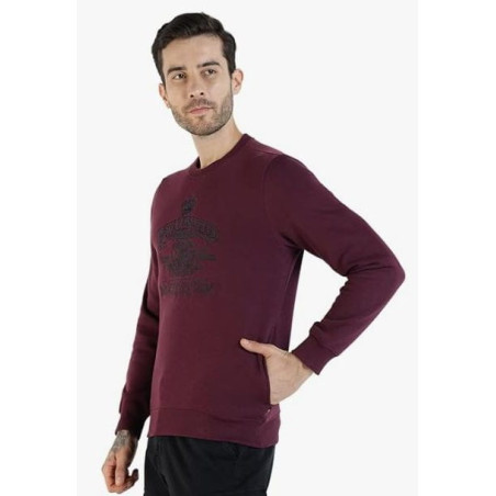 Sweatshirt-logo-vintage-Manches-Longues-Bordeau-Royal-Enfield-ref-RLASSA250274