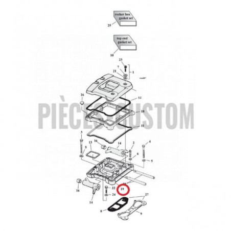 Embase-de-Cache-culbuteur-chromé-Big-Twin-de-1992-à-1999-ref-900239