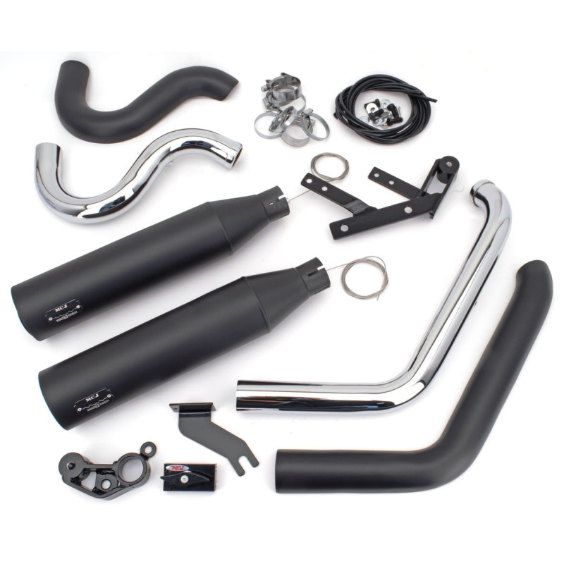 Echappements-homologués-MCJ-réglables-2-en-2-pour-Softail-M8-ref-749874