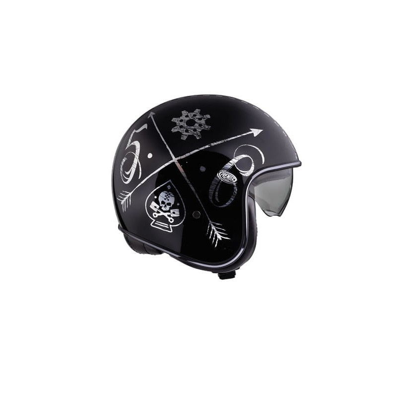 Casque-Jet-par-Premier-Vintage-NX-Silver-Chrome-ref-01043053