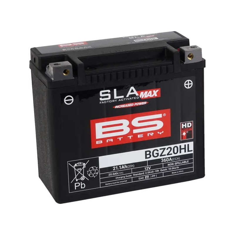 Batterie-BS-SLA-Max-BGZ20HL-Softail-Dyna-Sportster-ref-21130642