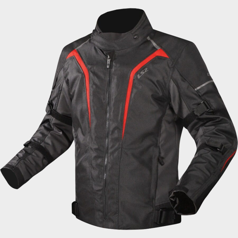 Blouson-LS2-SEPANG-noir-et-rouge-pour-homme-ref-64190W0132