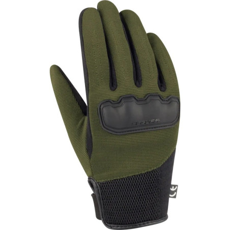Gants-homme-modèle-EDEN-été-Segura-Kaki-et-Noir-ref-SGE1149