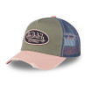 Casquette-Vondutch-Rose-Trucker-Snapback-effet-Usé-Patch-Brodé-USED-ref-VD-USED-03