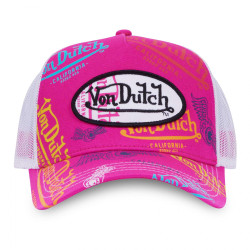 Casquette-Von-Dutch-Fuchsia-Trucker-Snapback-BRAND-ref-VD/LE/FUS