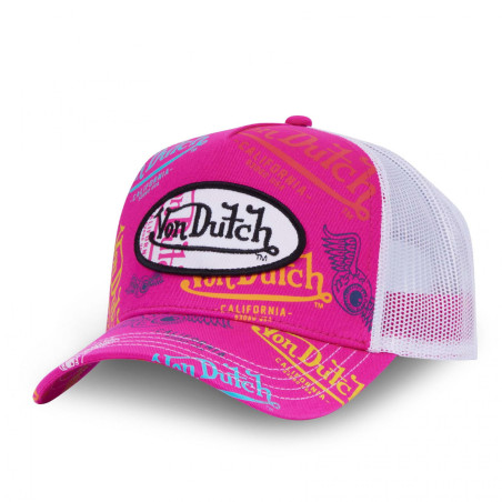 Casquette-Von-Dutch-Fuchsia-Trucker-Snapback-BRAND-ref-VD/LE/FUS