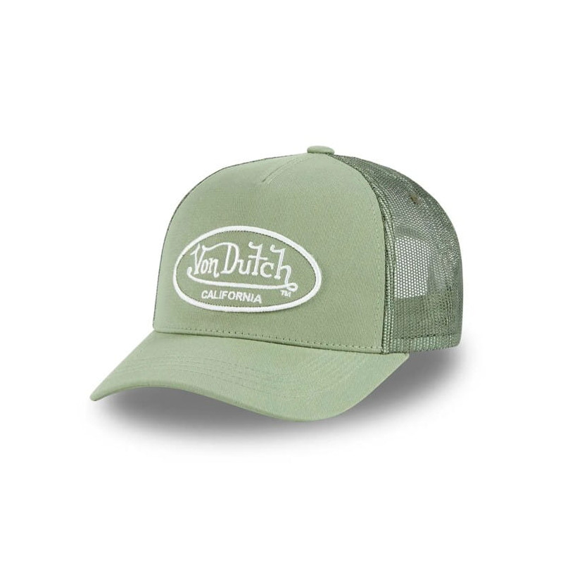 Casquette-Von-Dutch-Kaki-Trucker-Strapback-Boucle-LOF-ref-VD-LOF-B22